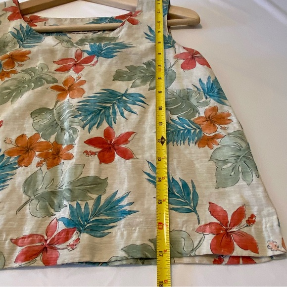 Nomadic Traders Floral Crop Sleeveless Tank, Size Small - Picture 6 of 6